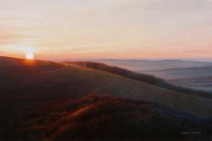 Sunset over Old Winchester Hill