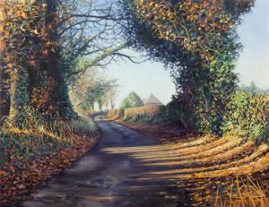 Cut Throat Lane in winter, Swanmore